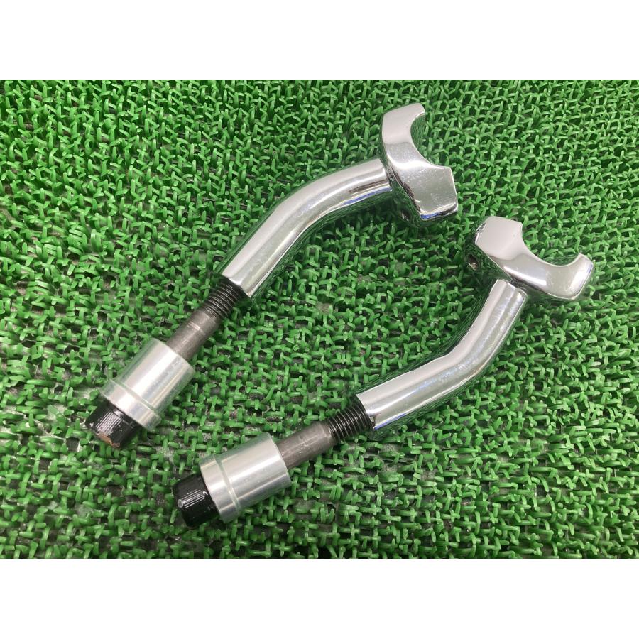 ハーレー ハンドルポスト 左右 社外 バイク 部品 ソフテイル ダイナ スポーツスター 120mm クランプ プルバックライザー 【中古】 60 ハーレー ハンドルポスト 左右 社外 中古 バイク 部品 ソフテイル