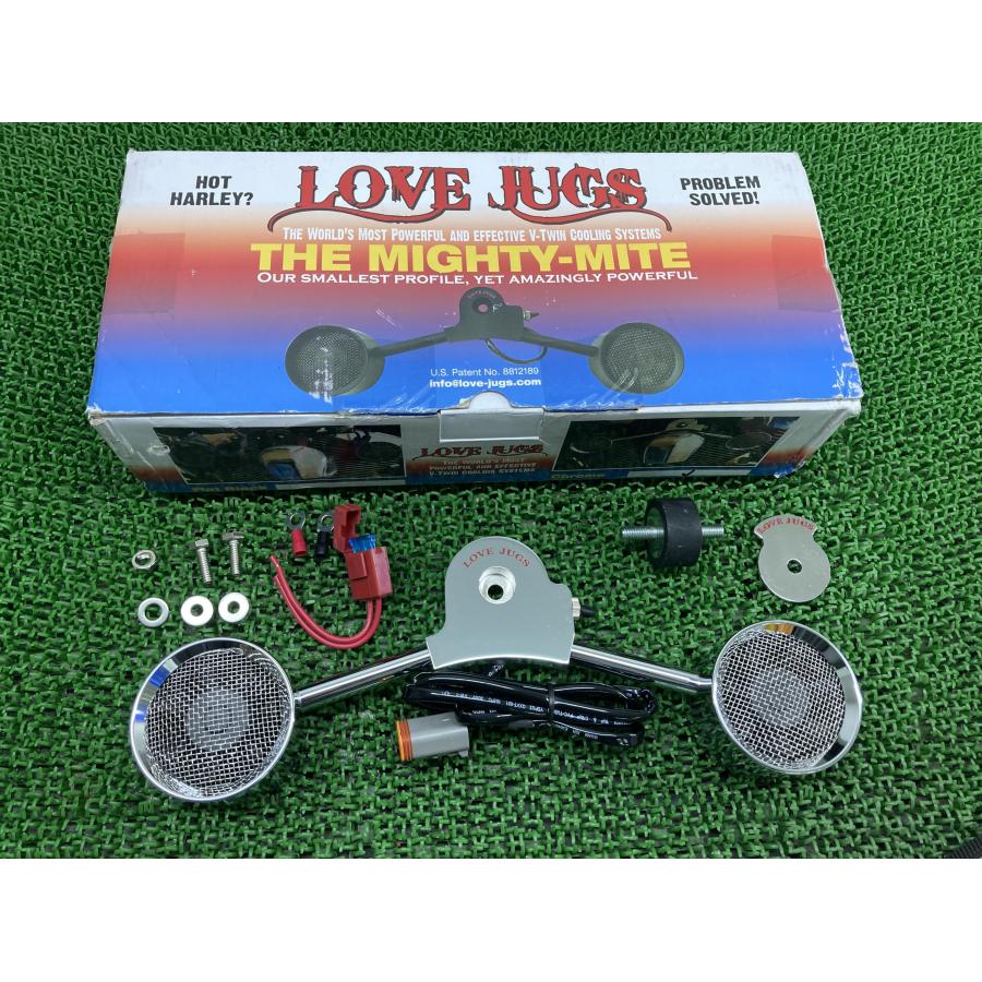 LoveJugs製ソフテイル クーリングファン 社外 中古 バイク 部品