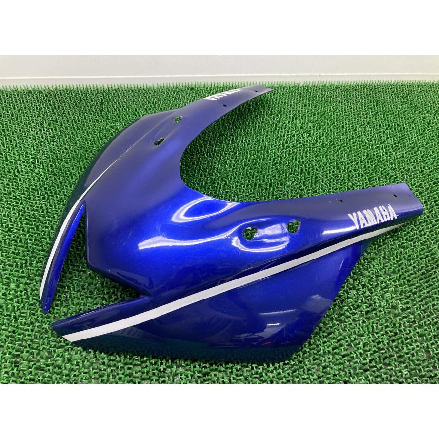 YZF-R15 アッパーカウル 青M 社外 中古 バイク 部品 BK6 YZF-R125 カスタム素材に 品薄 希少品 2 YZF-R15 アッパーカウル 青M 社外 中古 バイク 部品 BK6 YZF-R125