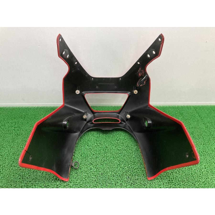 TRX850 アッパーカウル 赤 4NX ヤマハ 純正 中古 バイク 部品 フロントカウル 修復素材やペイント素材に 品薄 希少品 Ux YAMAHA（ヤマハ） TRX850 アッパーカウル 赤 4NX 純正 中古 バイク