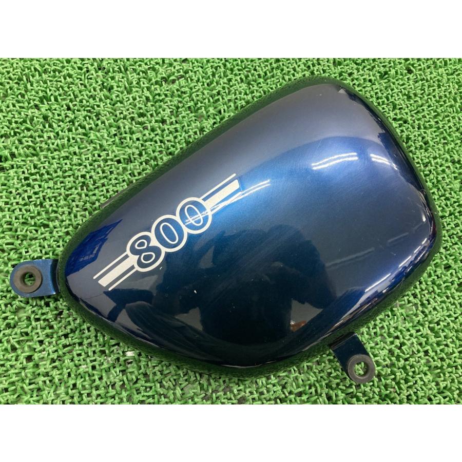 【美品】Kawasaki W800 黒 右サイドカバー カワサキ（Kawasaki） W800 サイドカバー 右 紺M 純正 中古 バイク
