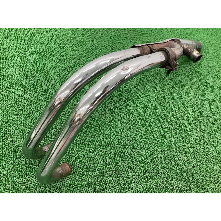 Z400FX マフラー 左 K032 カワサキ 純正 中古 バイク 部品 KZ400E Z550FX 当時物 修復素材やカスタム素材に 品薄 車検 Genuine Bu カワサキ（Kawasaki） Z400FX マフラー 左 K032 純正 中古 バイク 部品