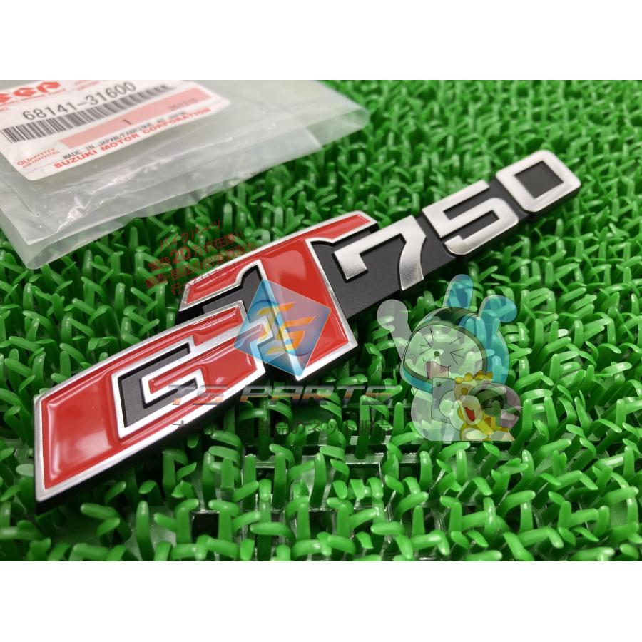 スズキ（SUZUKI） GT750 サイドカバーエンブレム 右 在庫有 即納 純正