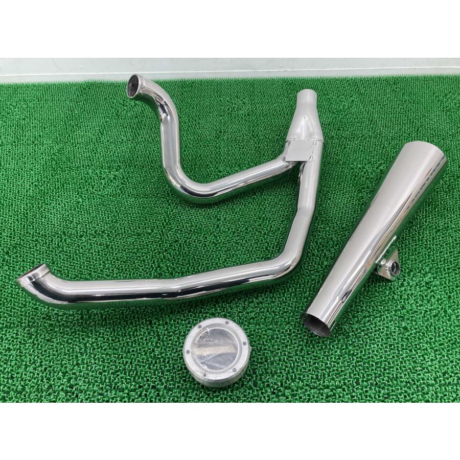 スーパートラップ製ダイナ マフラー 027-7349/050-7349 社外 中古 バイク 部品 ハーレー 91-94年DYNA FXDB FXDC FXDL FXDS Liの画像