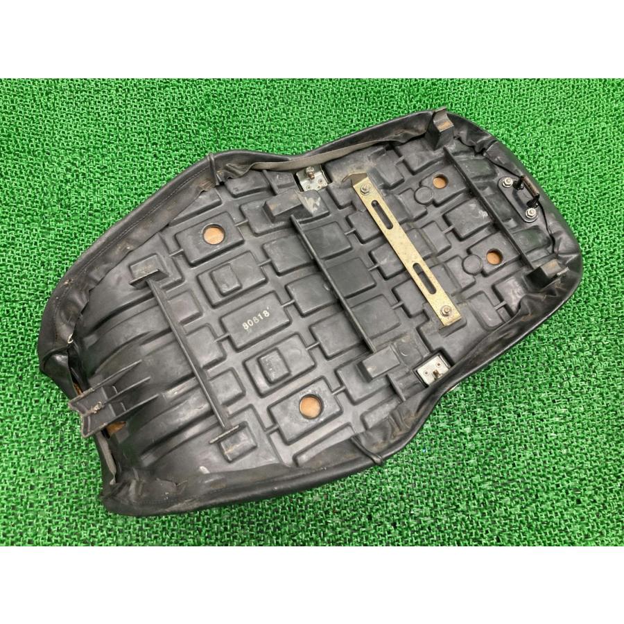 バリオス シート カワサキ 純正 中古 バイク 部品 ZR250A BALIUS シートバンド 座面破れ無し 修復素材やカスタム素材に 車検 Genuine Jx_2