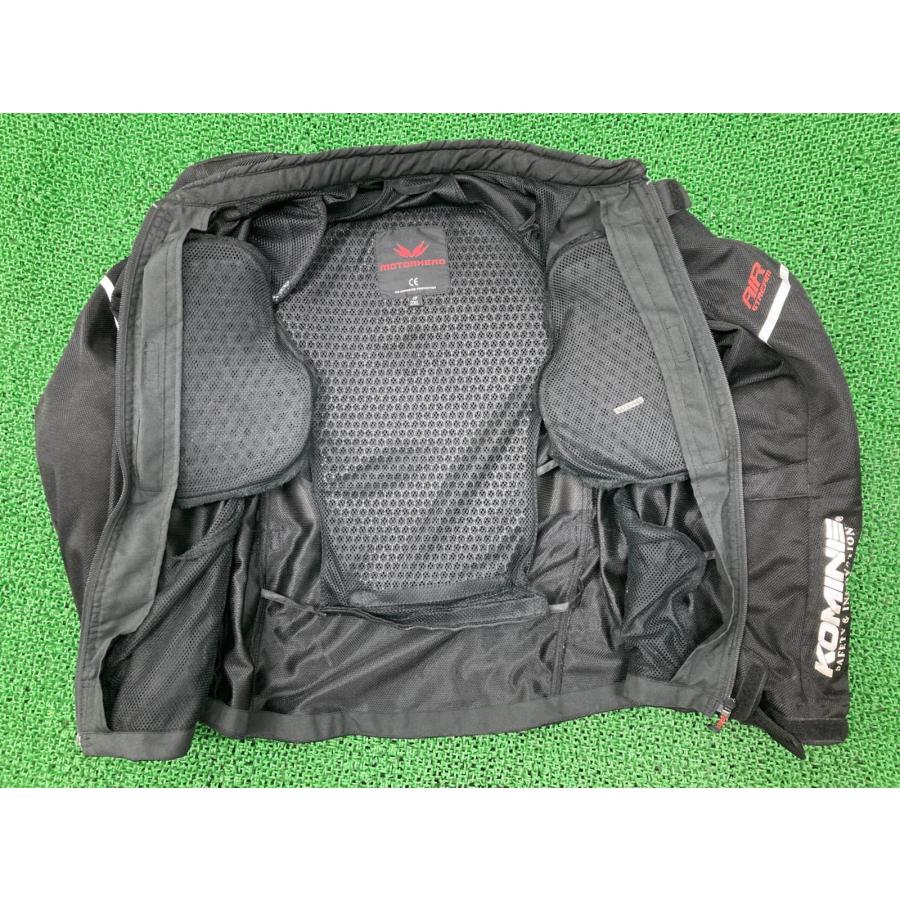 製 ジャケット 黒 KOMINE 社外 中古 バイク 部品 2XLサイズ JK-117