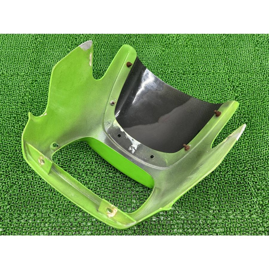 ZRX400 ビキニカウル 緑 社外 中古 ZR400E アッパーカウル フロント