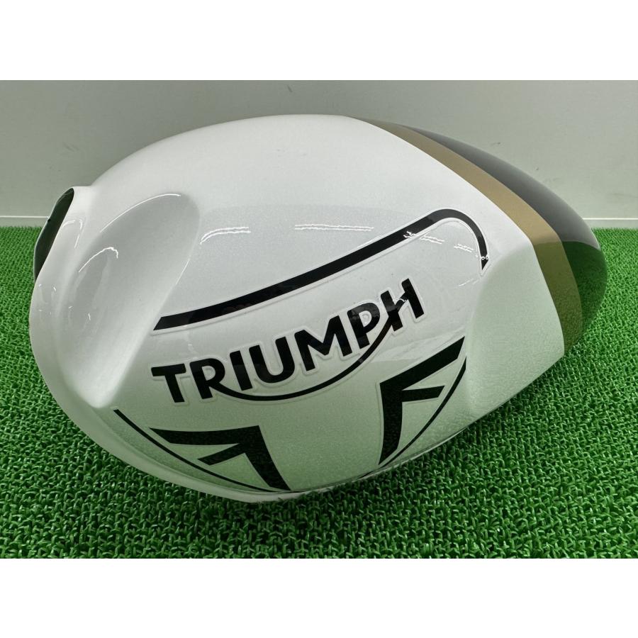 TRIUMPH（トライアンフ） スピード400 タンク 白/黒 純正 中古
