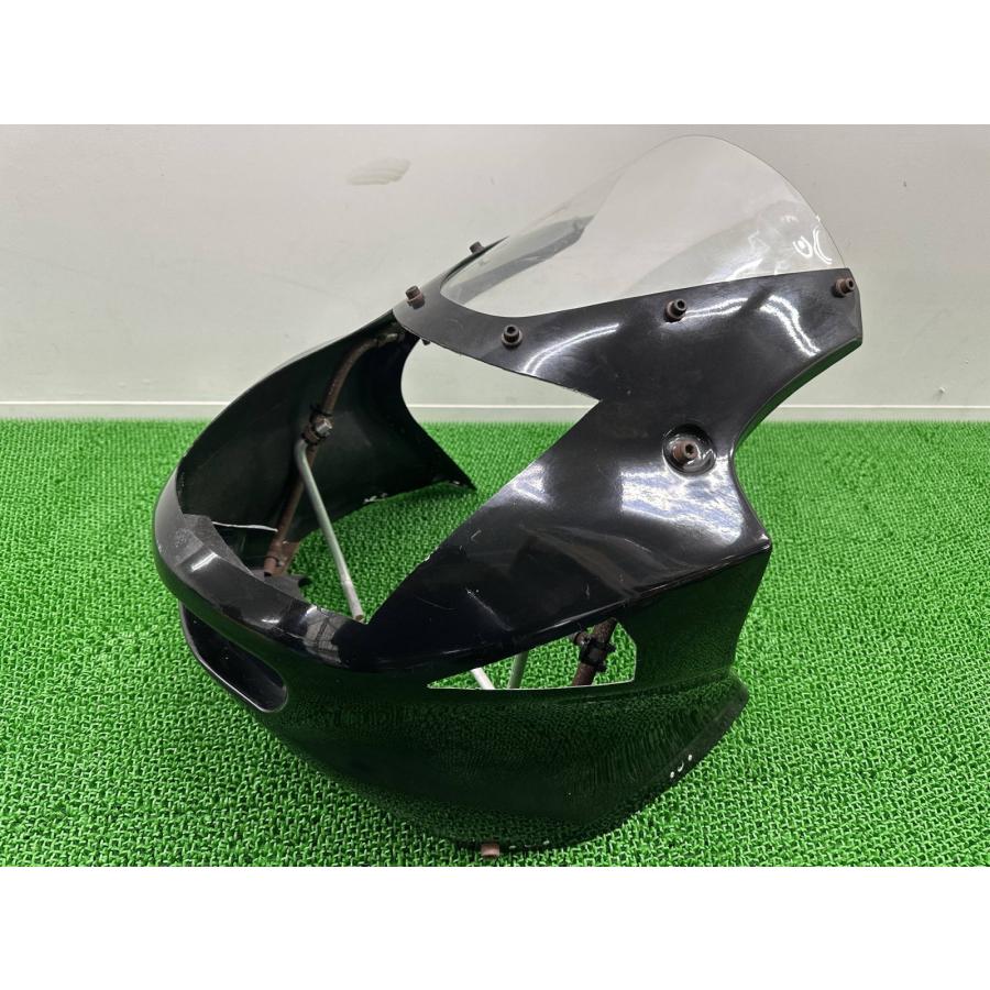ホーネット250 アッパーカウル 黒 社外 中古 バイク 部品 MC31 FRP
