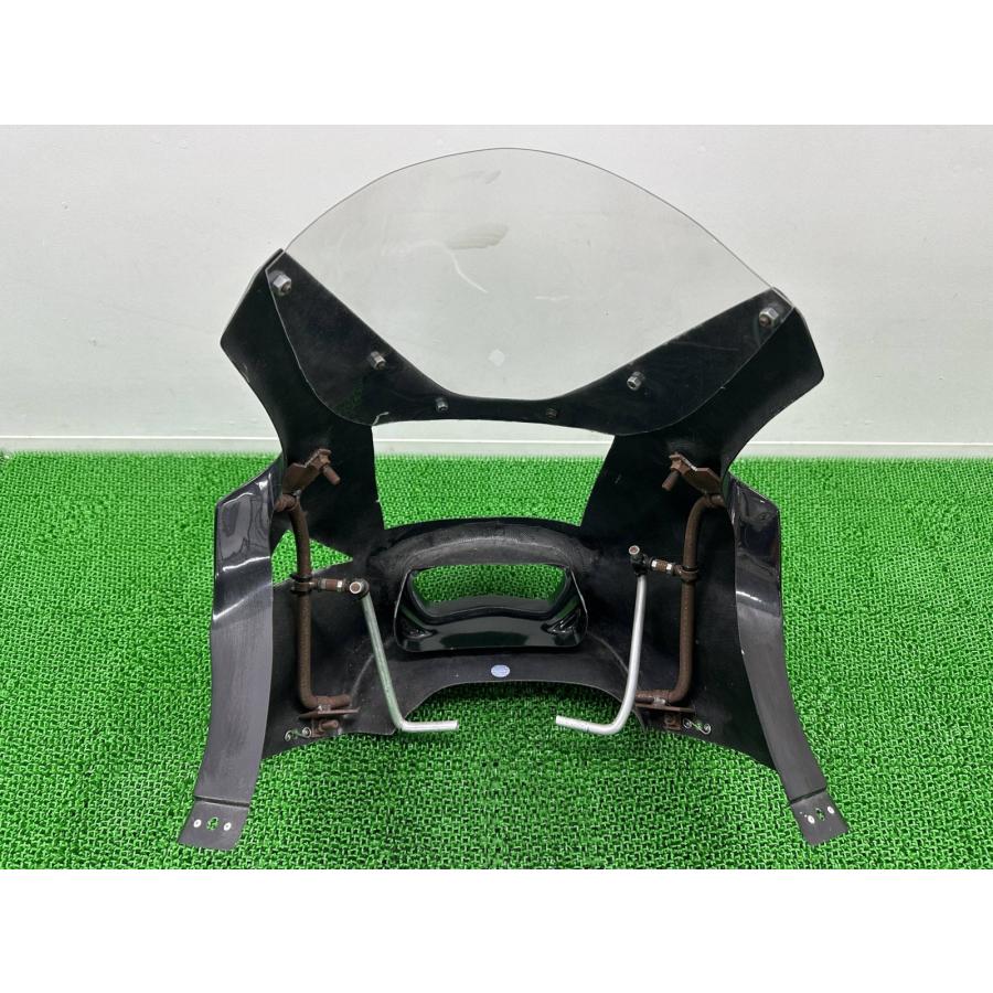 ホーネット250 アッパーカウル 黒 社外 中古 バイク 部品 MC31 FRP