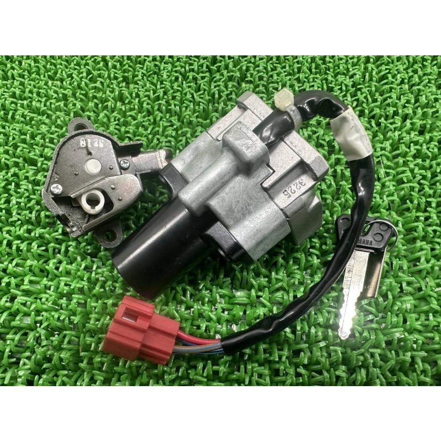 XJR400R メインキーシリンダー YM-8 ヤマハ 純正 中古 バイク 部品 RH02J メインキー付 シートロック メインスイッチ 綺麗 車検 Genuine Bpの画像