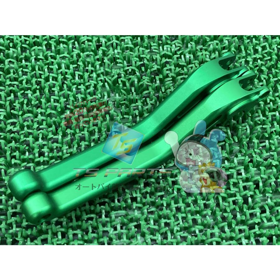 U-KANAYA製 レバーセット 緑 社外 新品 スタンダードタイプ ロングレバー NINJA250 Zq U-KANAYA製 レバーセット 緑 在庫有 即納 社外 新品 バイク 部品