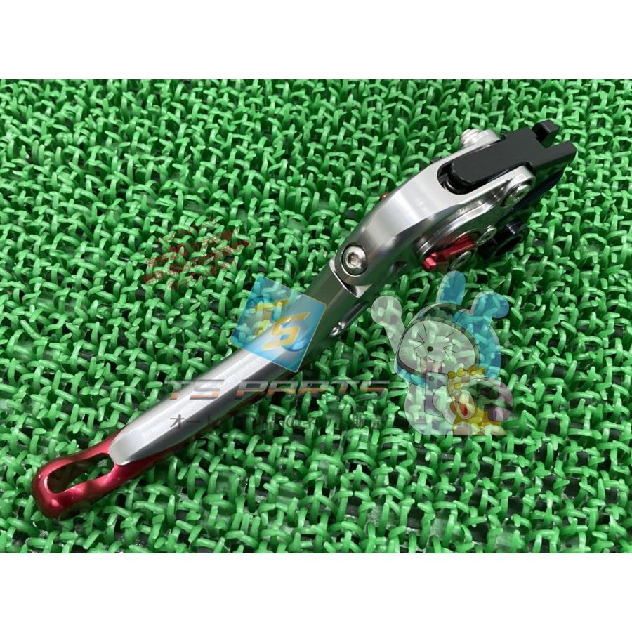 DIMOTIV製Z800 クラッチレバー シルバー/赤 在庫有 即納 社外 新品