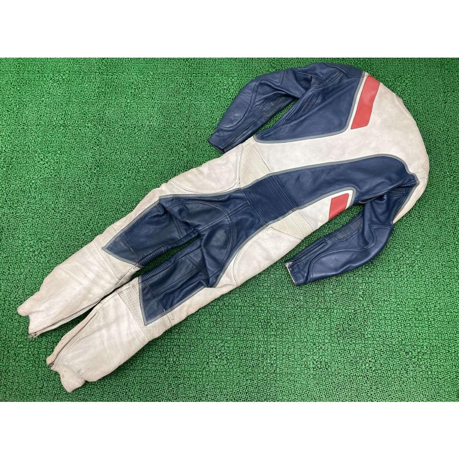 クシタニ製 レーシングスーツ 白/赤/青 社外 中古 バイク 部品