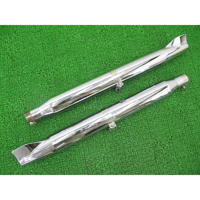 【ハーレー社外マフラー中古】モーターステージ グライドフィッシュ'84〜'17 モーターステージ製ハーレーFLSTC1580 サイレンサーマフラー 左右
