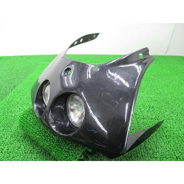 TZR50 アッパーカウル 黒 社外 中古 バイク 部品 4EU カーボン ヘッド