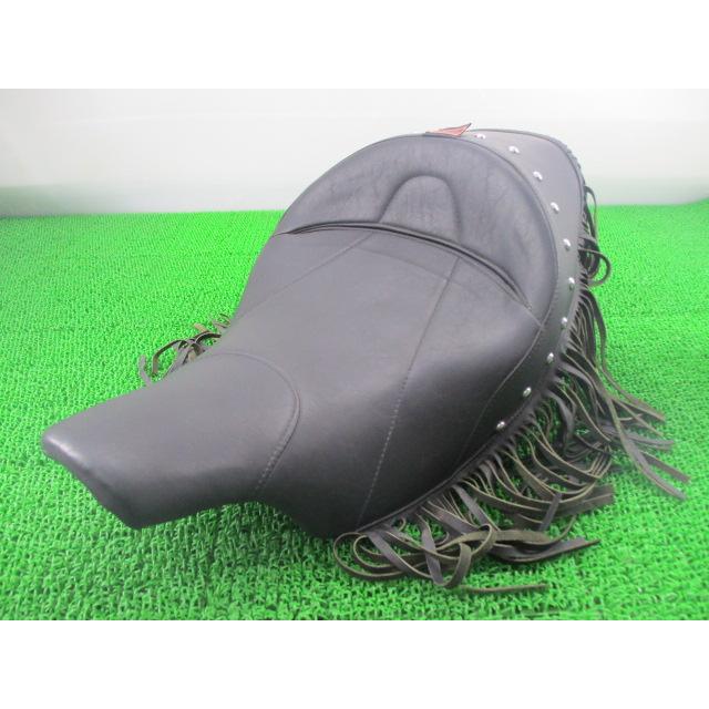 サドルマン製ハーレーFLHR1450 シート 社外 中古 フリンジ付き