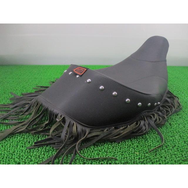 サドルマン製ハーレーFLHR1450 シート 社外 中古 フリンジ付き