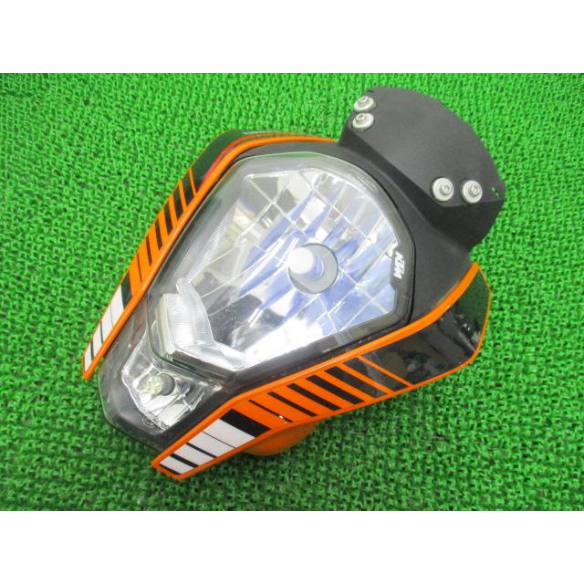 200デューク ヘッドライト 901.14.001.000 KTM 純正 バイク 部品 125デューク 割れ欠け無し フロントマスク ライトカウル 【中古】 79 125デューク ヘッドライト 901.14.001.000 KTM 純正 中古 バイク 部品
