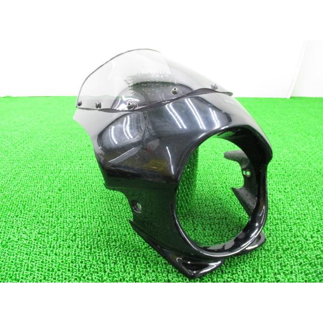 バリオスII ビキニカウル 黒 ZR250B-008*** 社外 バイク 部品 ZR250B FRP ペイント素材に 割れ欠け無し 【中古】 85 バリオスII ビキニカウル 黒 ZR250B-008*** 社外 中古 バイク 部品