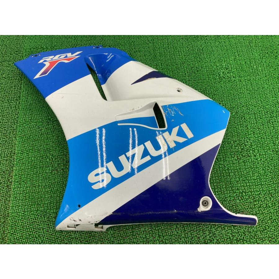 RGV250ガンマ サイドカウル 左 白/青 22D スズキ 純正 中古 バイク