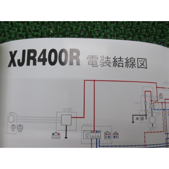 XJR400R サービスマニュアル ヤマハ 正規 バイク 整備書 RH02J 4HME Mq 車検 整備情報 【中古】 25 YAMAHA（ヤマハ） XJR400R サービスマニュアル 正規 中古 バイク 整備