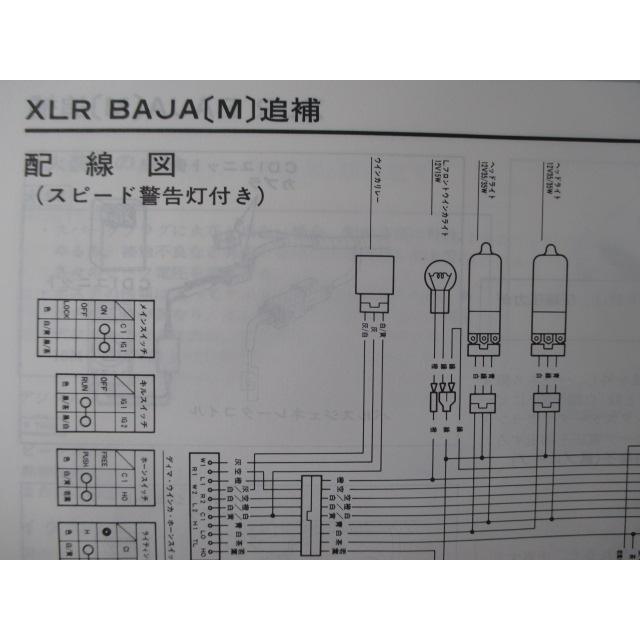 XLRバハ サービスマニュアル ホンダ 正規 中古 バイク 整備書 MD22 MD17E 配線図有り BAJA XLR250III DM 車検 整備情報 lQ ホンダ（HONDA） XLRバハ サービスマニュアル 正規 中古 バイク 整備書