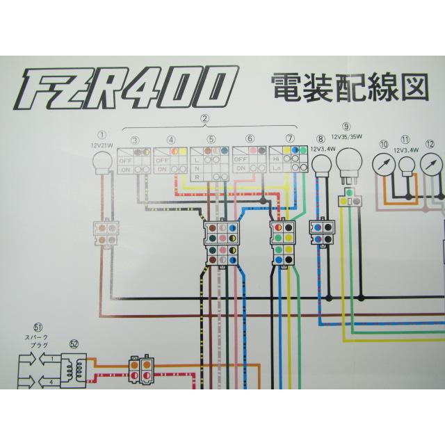 YAMAHA（ヤマハ） FZR400 サービスマニュアル 3EN 1WG-043101〜 正規
