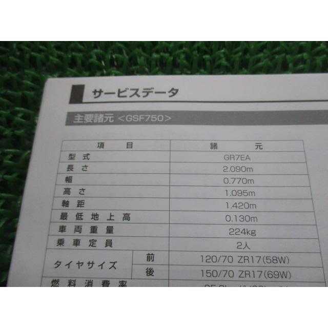 スズキ（SUZUKI） GSF750 GSF1200 GSF1200SABS 取扱説明書 正規 中古