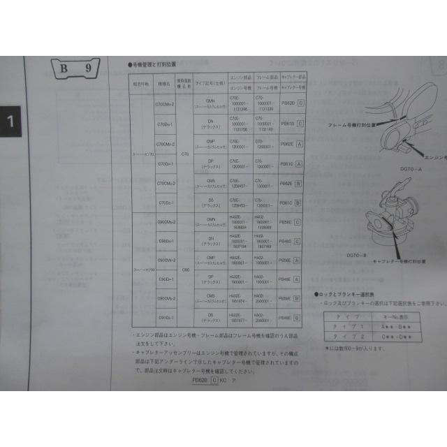 ホンダ（HONDA） スーパーカブ70 スーパーカブ90 スーパーカスタム