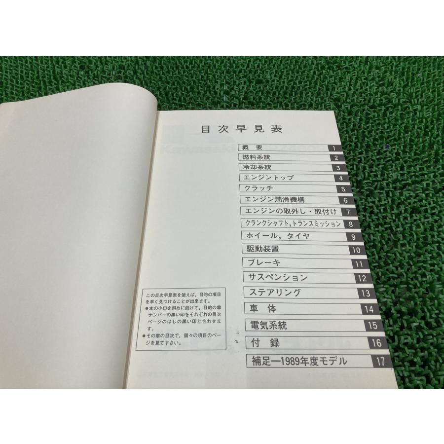 カワサキ（Kawasaki） GPZ400R サービスマニュアル 2版 配線図 正規