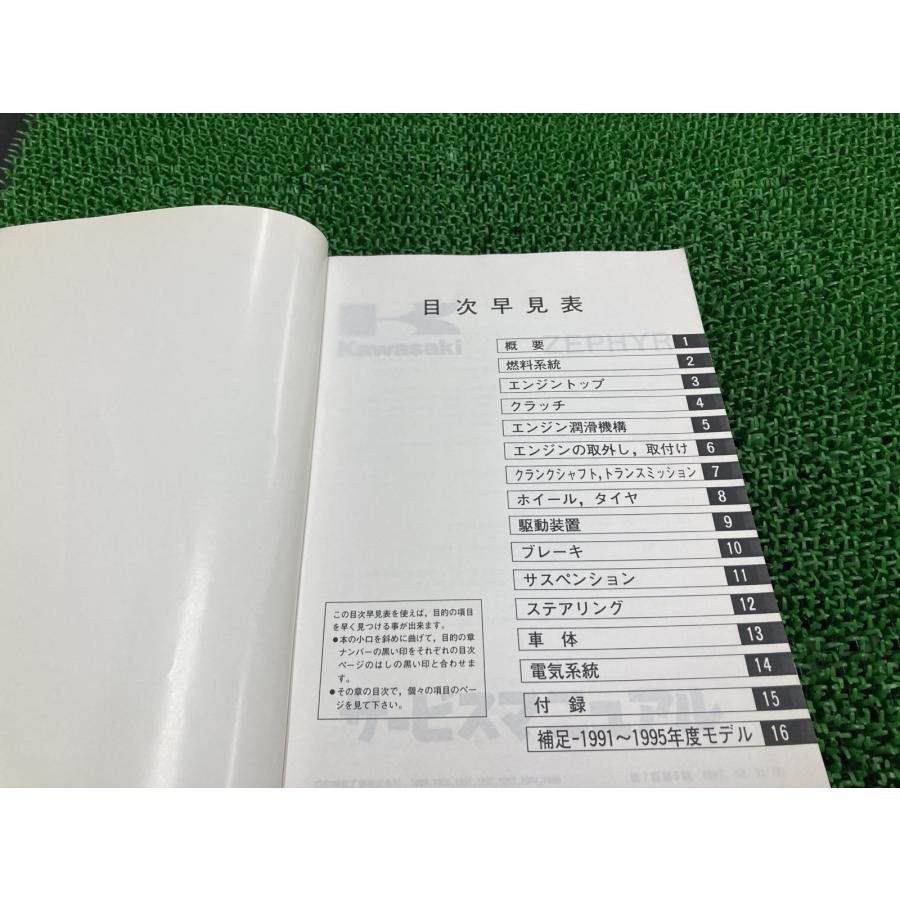 カワサキ（Kawasaki） ゼファー400 サービスマニュアル 7版 配線図