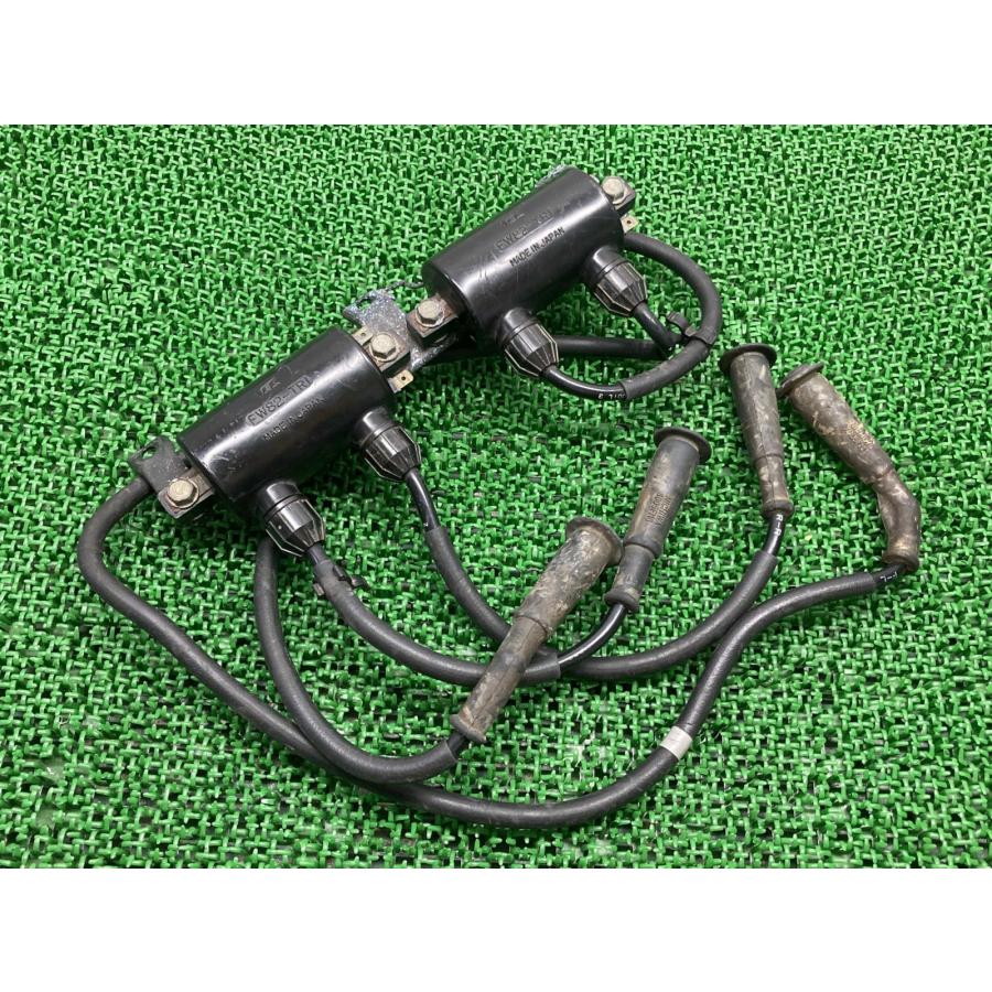 VF750F イグニッションコイル FW82-TR1 ホンダ 純正 中古 バイク 部品 RC15 当時物 プラグコード ステー付き 機能的問題なし iC ホンダ（HONDA） VF750F イグニッションコイル FW82-TR1 純正 中古
