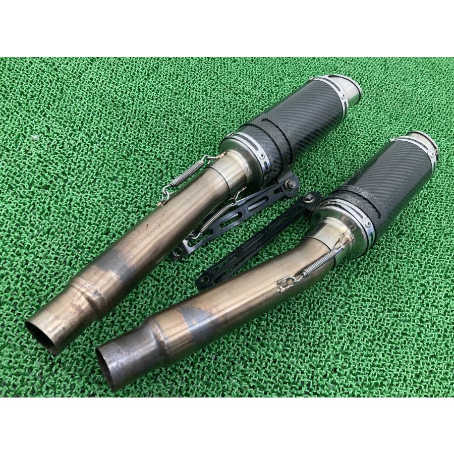 LCIパーツ製SS900 サイレンサーマフラー 左右 社外 中古 ドゥカティ ショートカーボン ステンレス スリップオン カスタム素材に Nfの画像