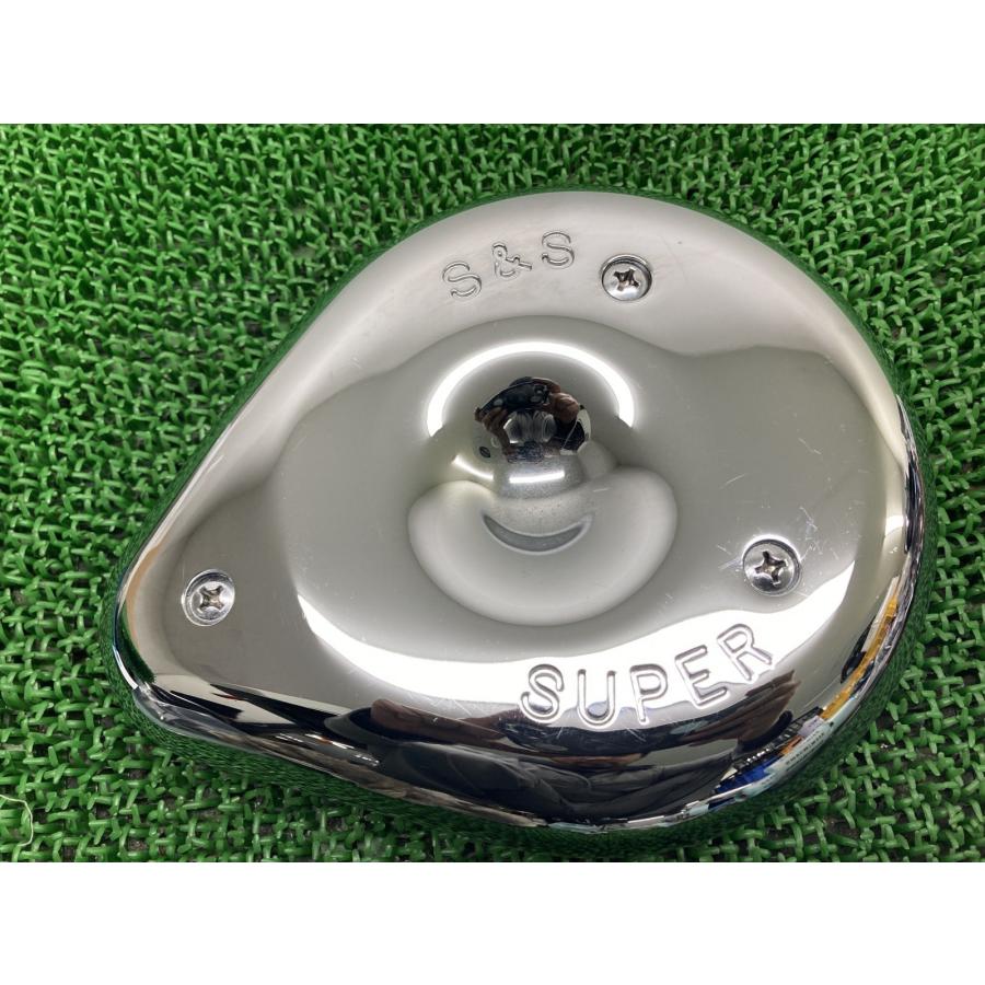 【USED】S&S キャブクリーナーカバー　ブラック S&S製ハーレー エアクリーナーカバー 17-0078 社外 中古 93-99年ビッグ