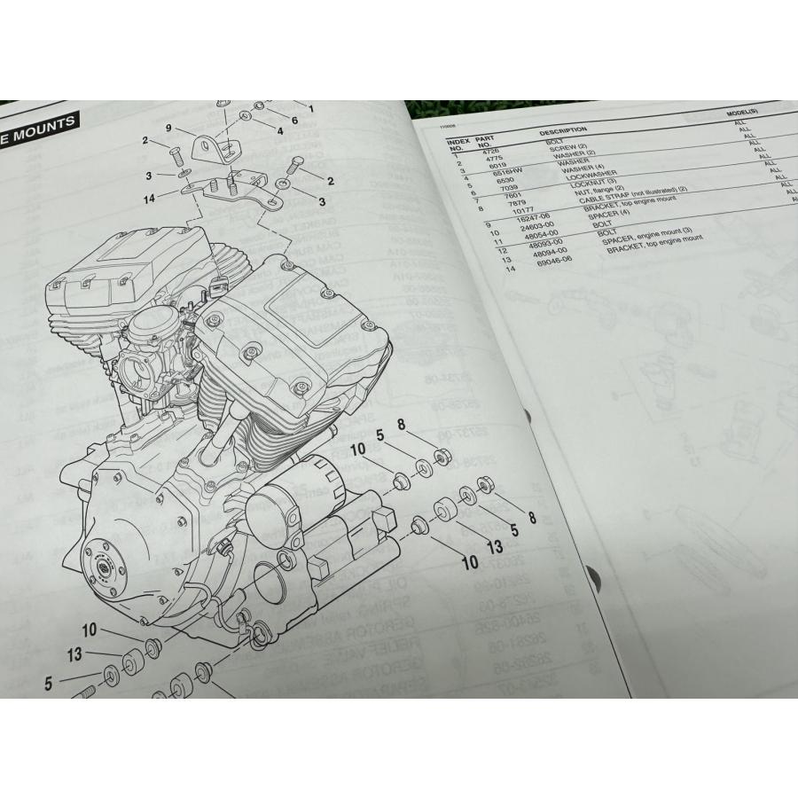 オーダー確認用 ソフテイル パーツリスト 英語版 ハーレー 正規 中古 バイク 整備書