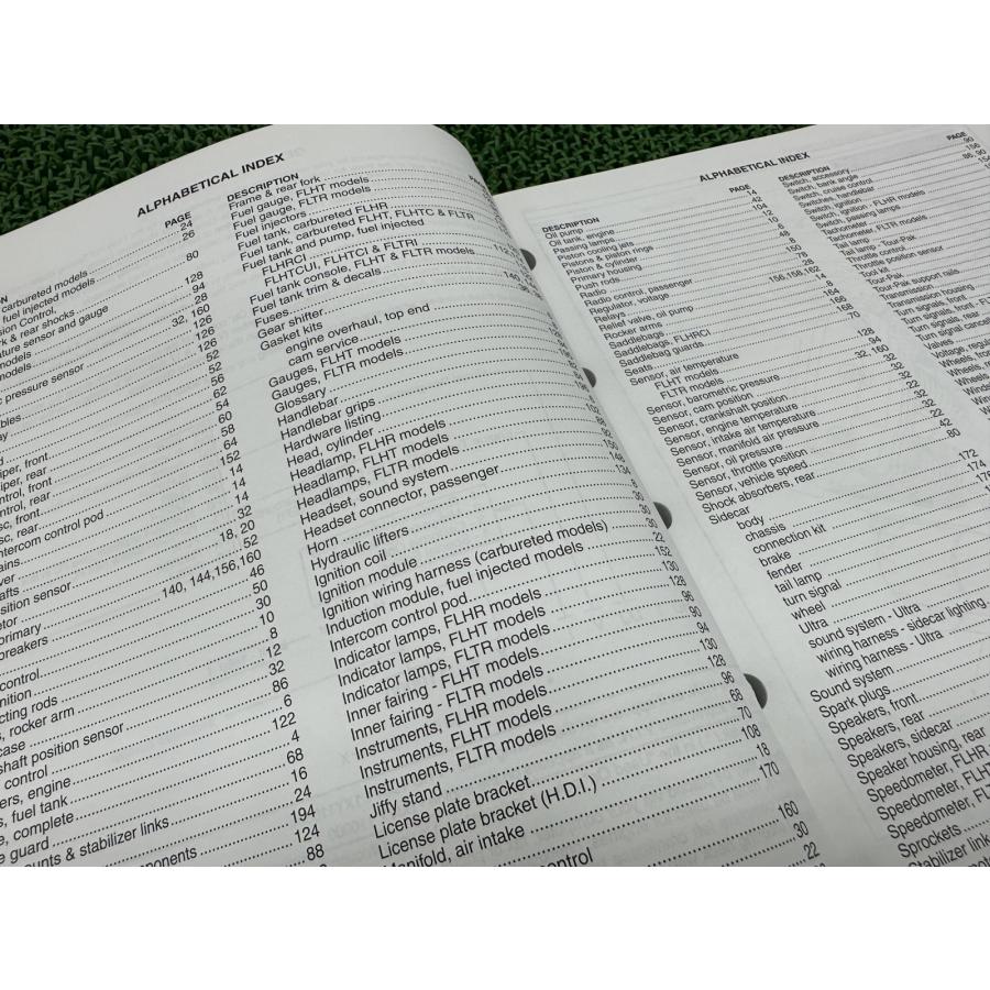 FLT パーツリスト 英語版 ハーレー 正規 中古 バイク 整備書 1999年FLTモデル ツーリング パーツカタログ 車検 パーツカタログ 整備書 yP Harley Davidson（ハーレー・ダビッドソン） FLT パーツリスト 英語版