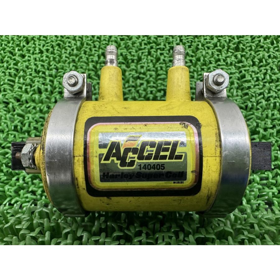 ACCEL製ハーレー イグニッションコイル 140405 社外 中古 ユニバーサルスーパーコイルキット 3オームコイル汎用 カスタム素材に Jy ACCEL製ハーレー イグニッションコイル 140405 社外 中古 ユニバーサル