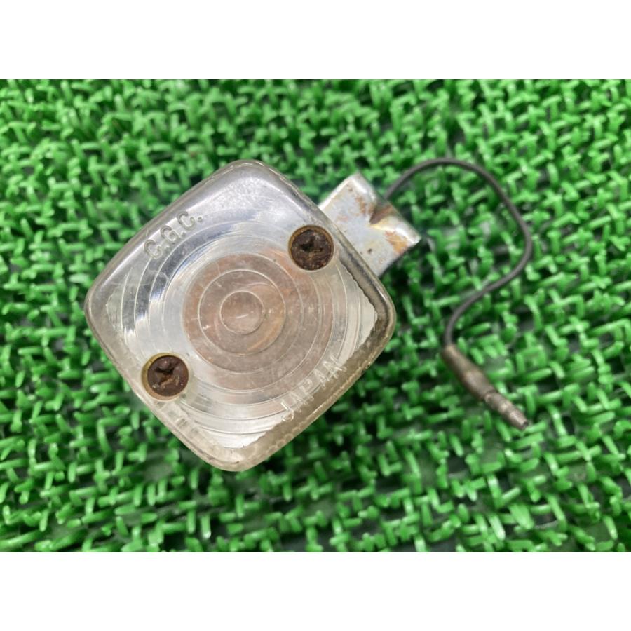 CGCクリア角ウインカー　箱無し CGC製 ウインカー 片側 社外 中古 バイク 部品 廃盤 当時物 角型