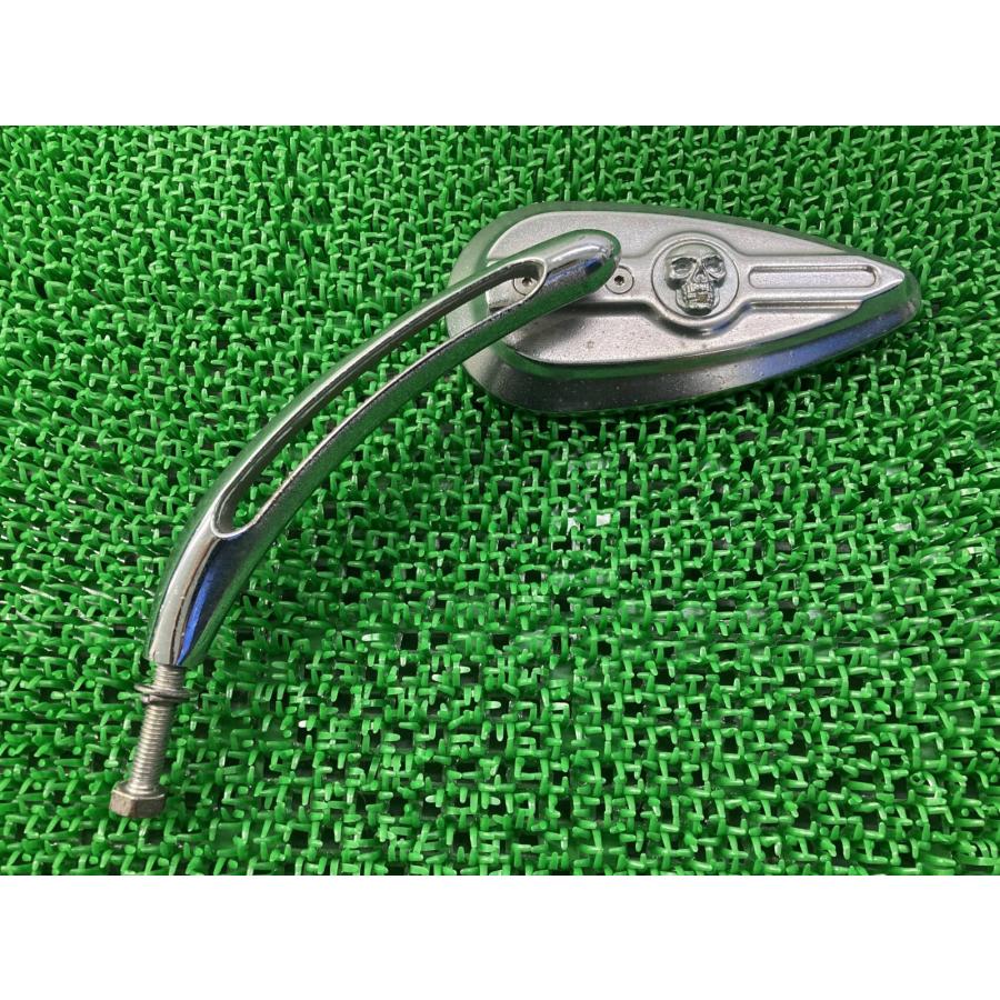 ハーレー ミラー 左 社外 中古 バイク 部品 ウィリーGスカル風 鉄製