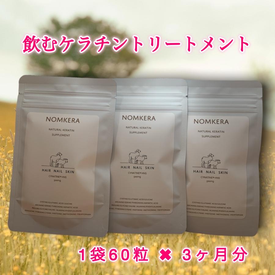 飲むケラチン NOMKERA ノムケラ 3ヶ月セット ケラチントリートメント 