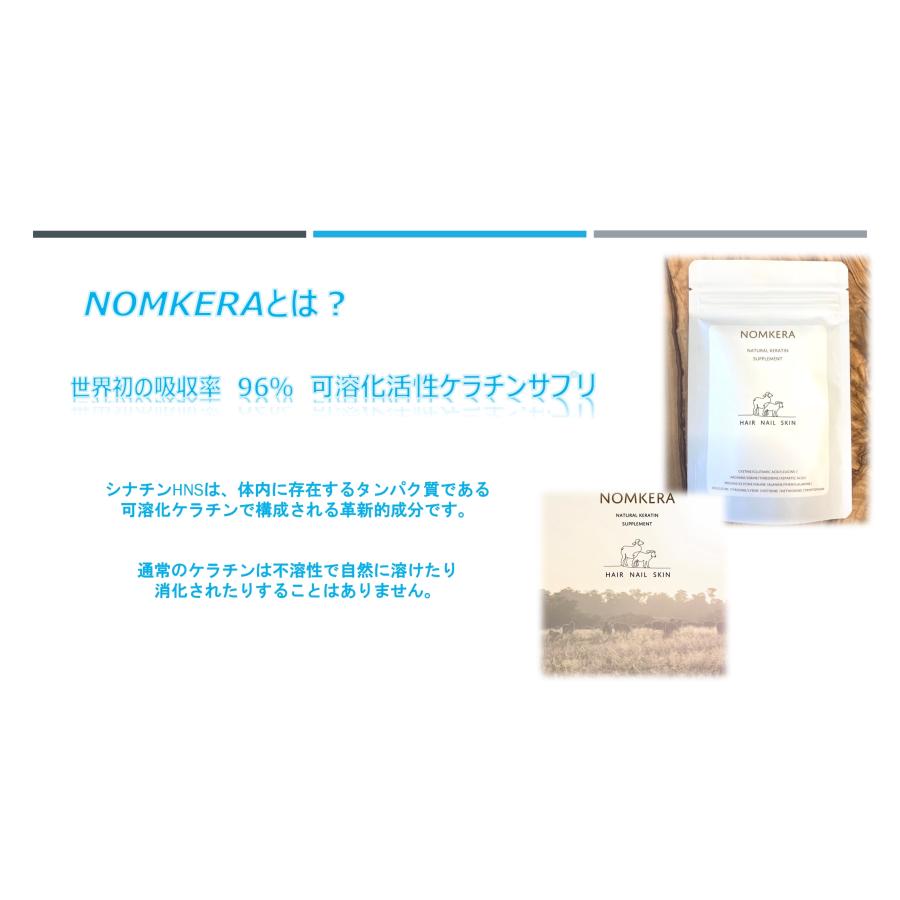 飲むケラチン NOMKERA ノムケラ 3ヶ月セット ケラチントリートメント 