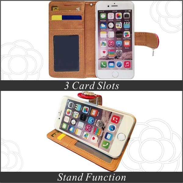 iPhoneSE iPhone5s 5 ケース 手帳型 カメリア アイフォン アイホン