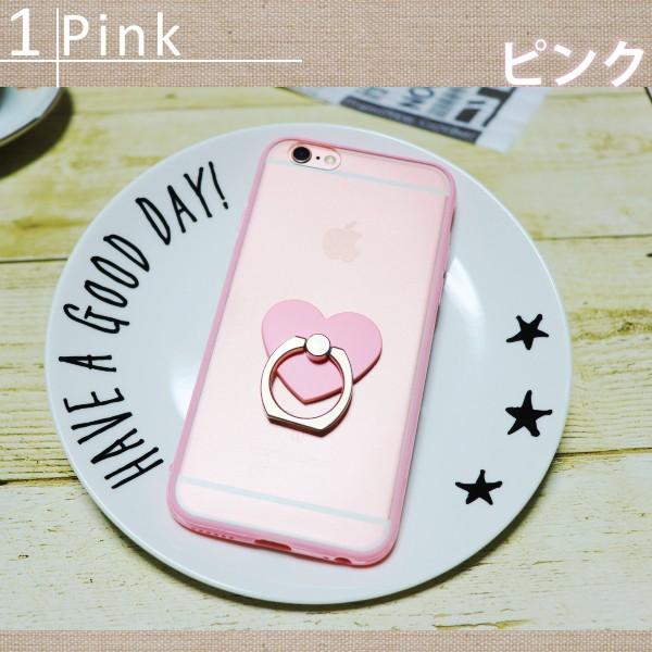 iPhone 8 ケース 7 おしゃれ Plus 6s ハート リング セット パステル
