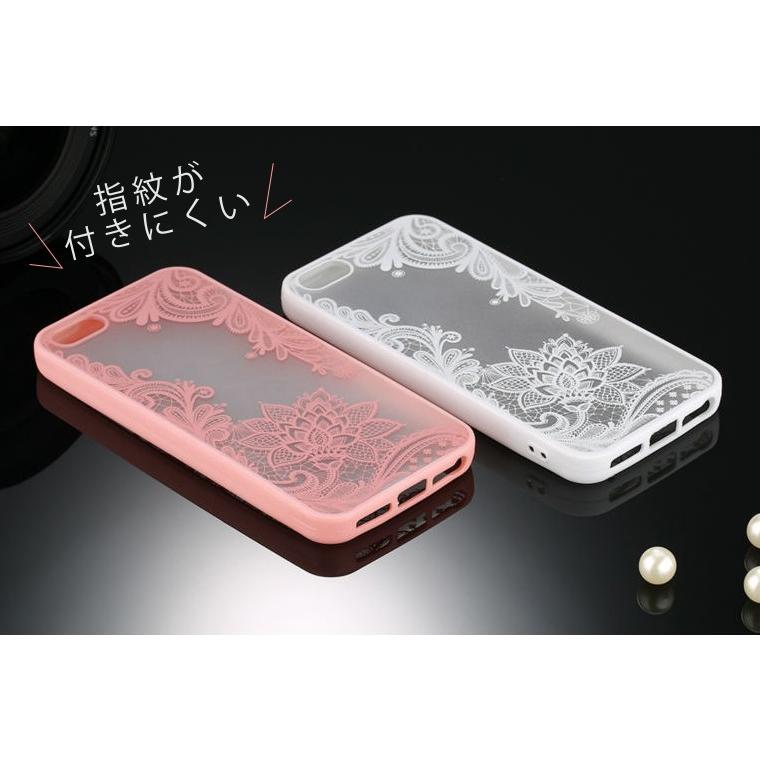 iPhone 8 ケース x 7 SE おしゃれ Plus 10 6s レース 大人 花 フラワー