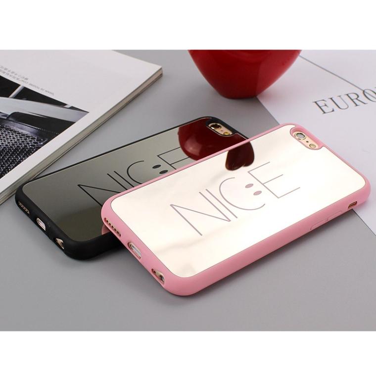 iPhone 8 ケース x 7 おしゃれ Plus 10 6s ミラーver NICE 全面