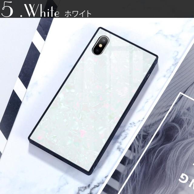 iPhone7 ケース ガラスケース 四角 おしゃれ スクウェア スクエア