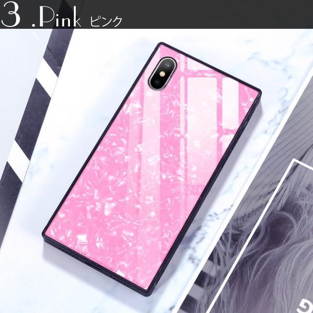 iPhone7 ケース ガラスケース 四角 おしゃれ スクウェア スクエア