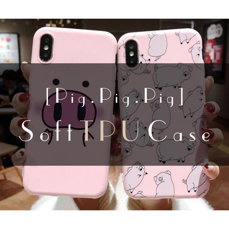 iPhone SE2 ケースXR Xs Max 8 おしゃれ Plus 7 6s ブタ 豚 Pig