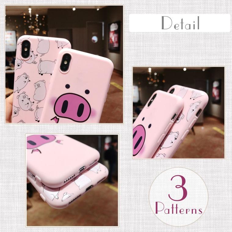 iPhone SE2 ケースXR Xs Max 8 おしゃれ Plus 7 6s ブタ 豚 Pig プラス